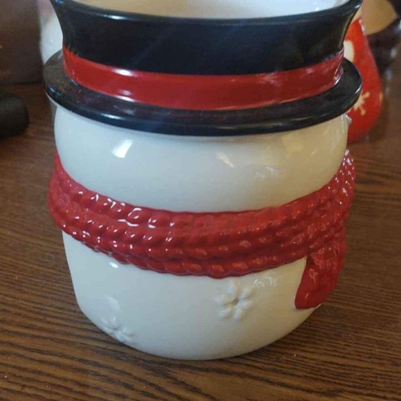 Yankee Candle Christmas Holiday Snowman Luminary Tealight Candle Holder - Picture 7 of 10